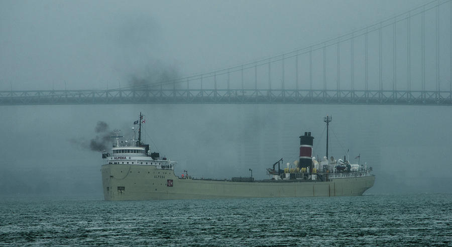 Alpena in the Fog Photograph by Gales Of November