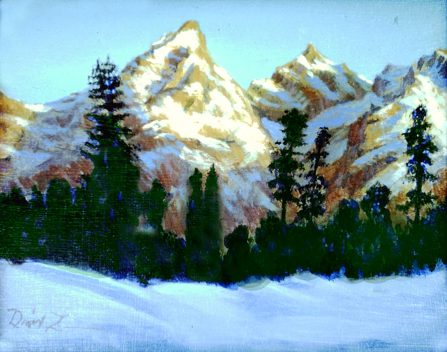 The Winter Painting - Alpenstock by David Zimmerman