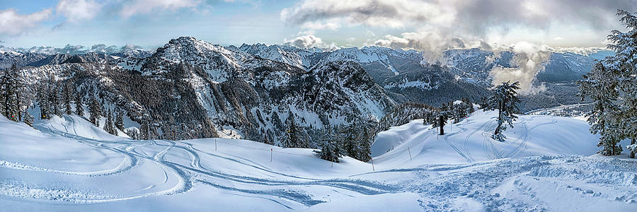 Mountain Photograph - Alpental First Tracks by Geoffrey Ferguson
