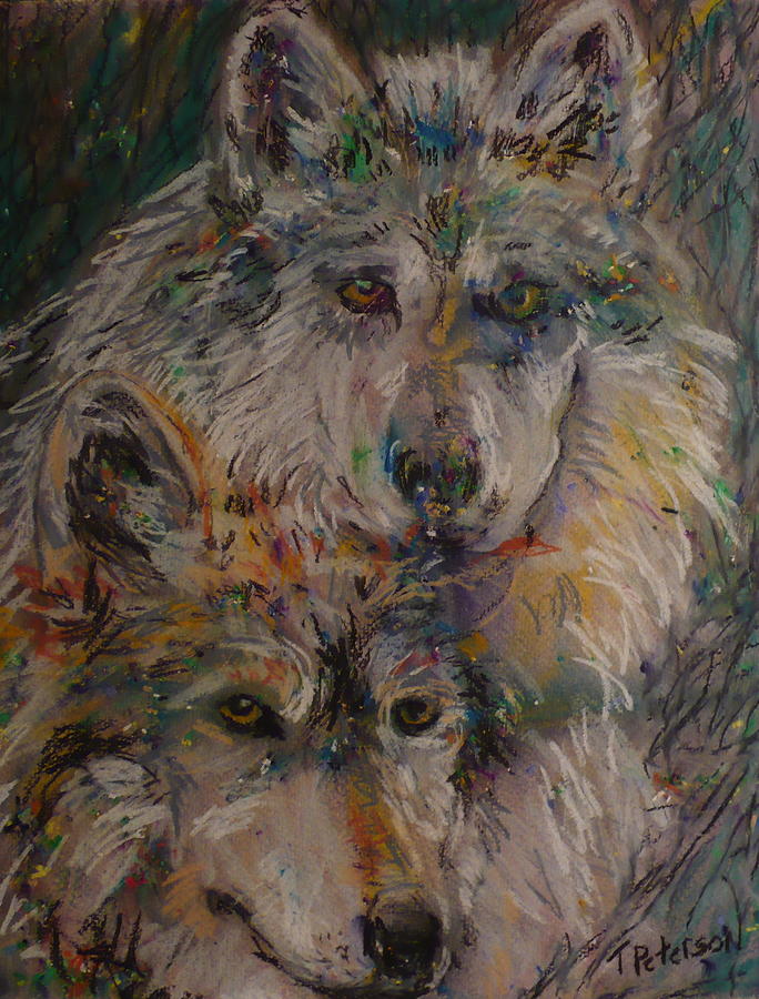 Alpha Pair Painting by Todd  Peterson