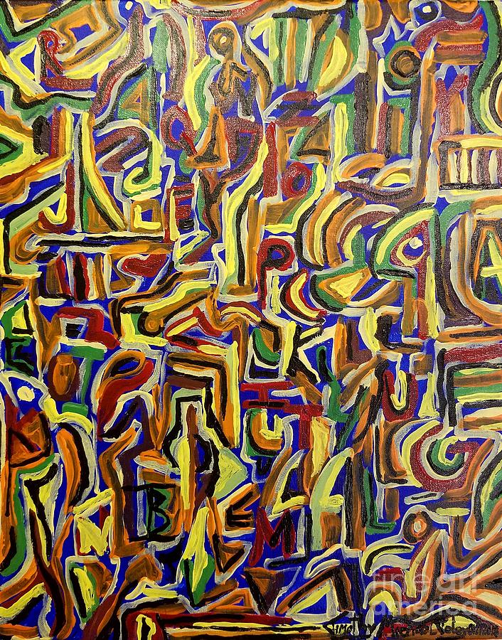 Alphabet Abstract Painting by Timothy Foley - Fine Art America