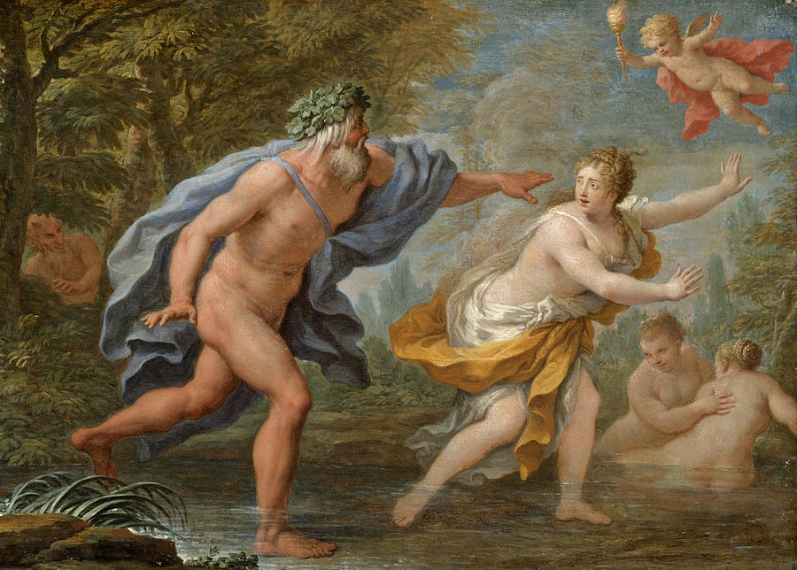 Alpheus and Arethusa Painting by Paolo de Matteis