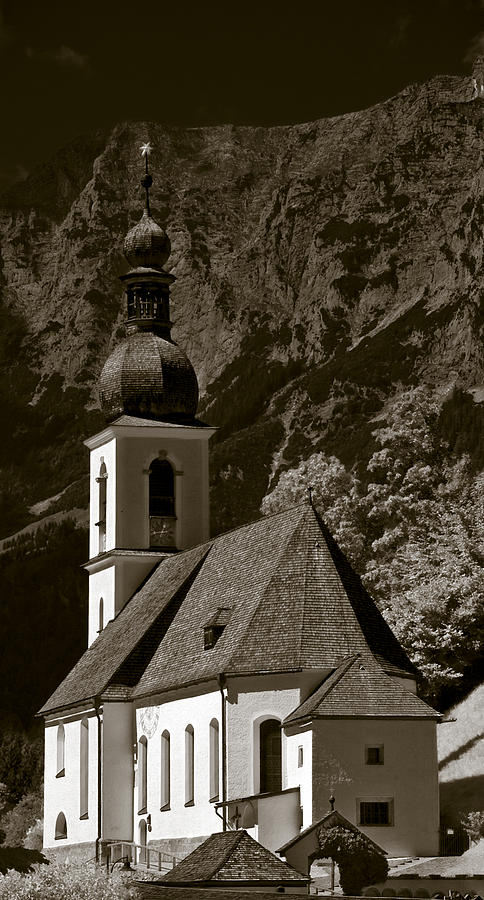 Mountain Photograph - Alpine Church by Frank Tschakert