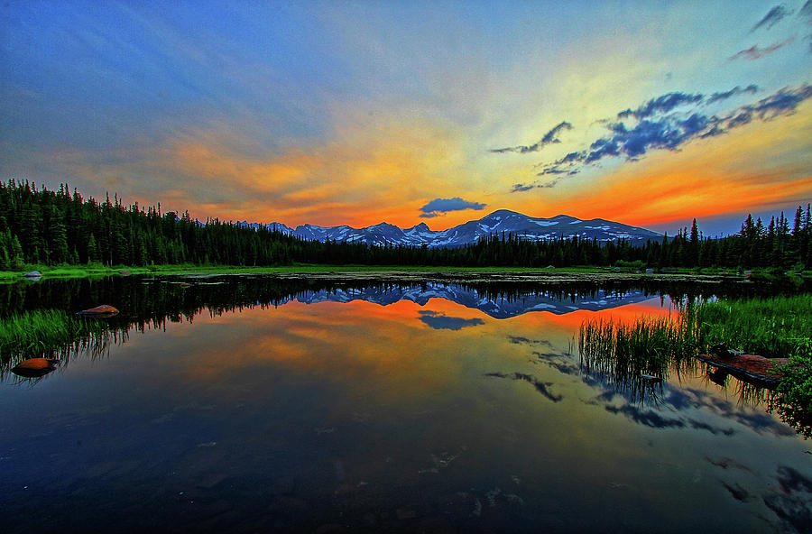 Alpine Lake Glow Photograph by Scott Mahon