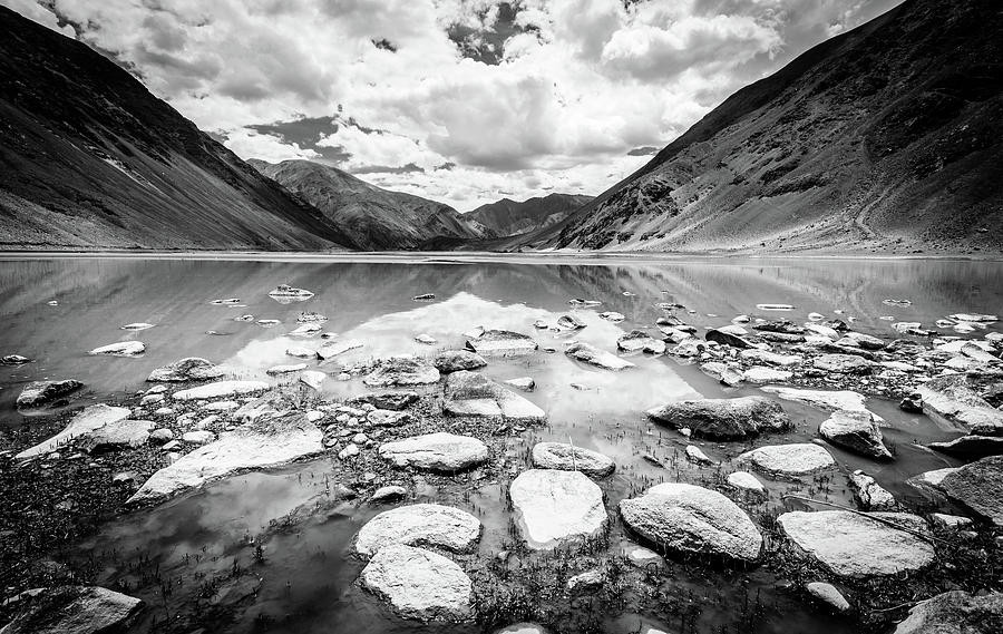 Alpine lake in Kashmir Photograph by Alexey Stiop