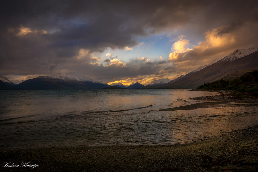 Alpine Lake Sunset Photograph by Andrew Matwijec