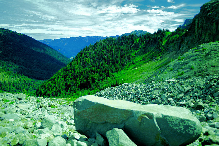 Alpine landscape Photograph by Jeff Swan