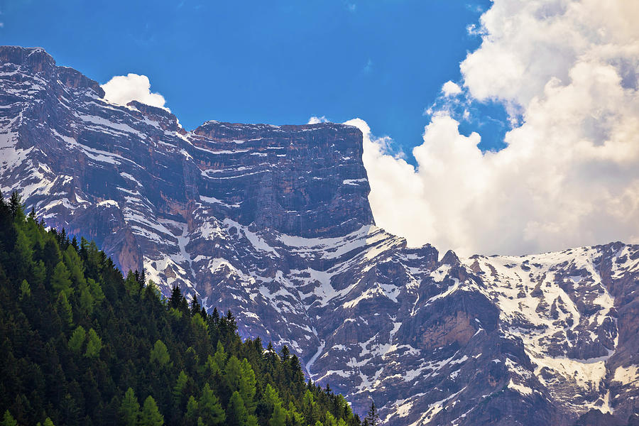 Alpine landscape layers in Dolomite Alps view Photograph by Brch Photography