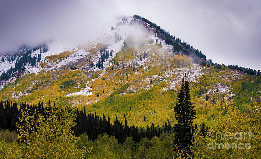Alpine Loop Autumn Storm - Wasatch Mountains  Photograph by Gary Whitton