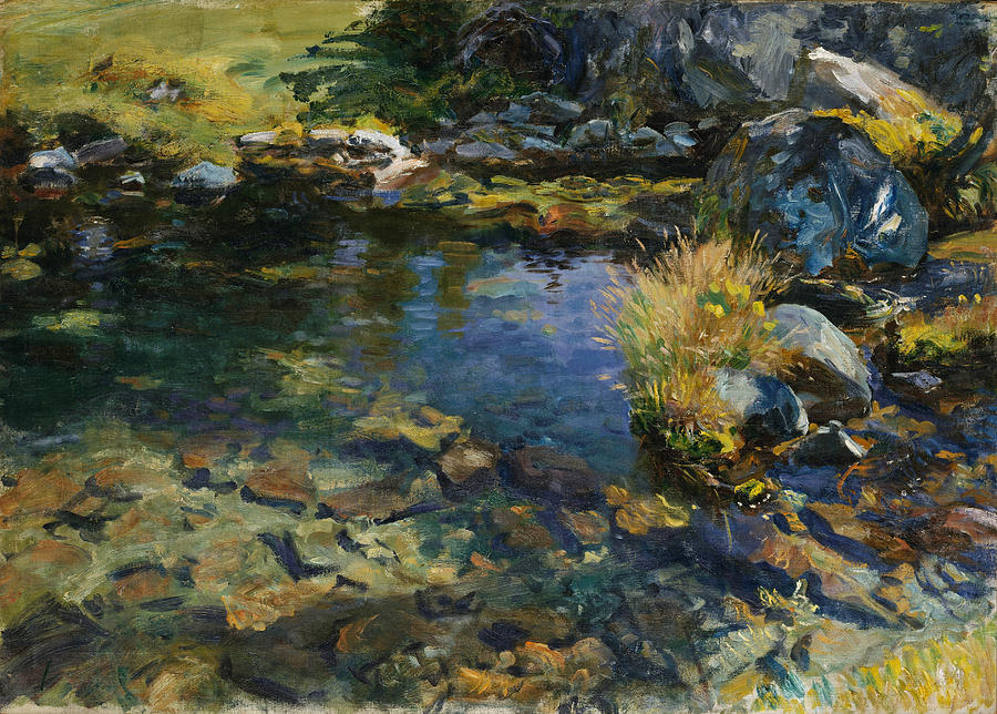 Alpine Pool Painting by John Singer Sargent