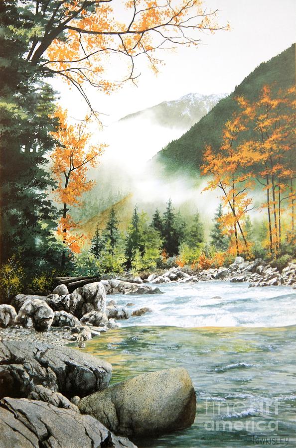 River Painting - Alpine Tapestry by Frank Townsley River Painting - Alpine Tapestry by Frank Townsley