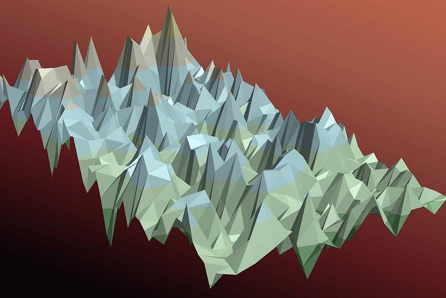 Alpine Topographical Digital Art by Richard Widows