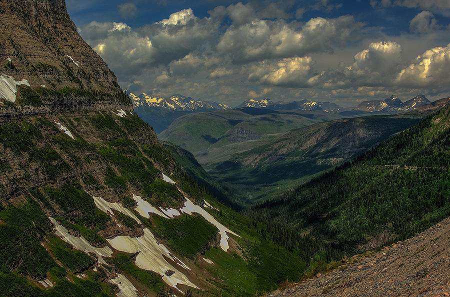Alpine Valley In Glacier HDR Photograph by Yeates Photography