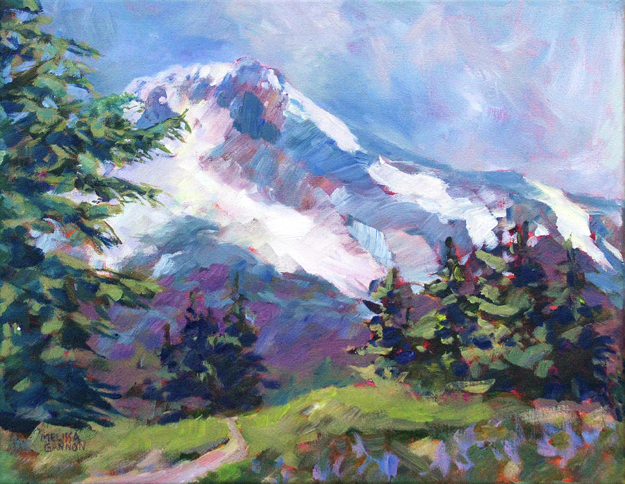 Mt. Hood Painting - Alpine View by Melissa Gannon Mt. Hood Painting - Alpine View by Melissa Gannon