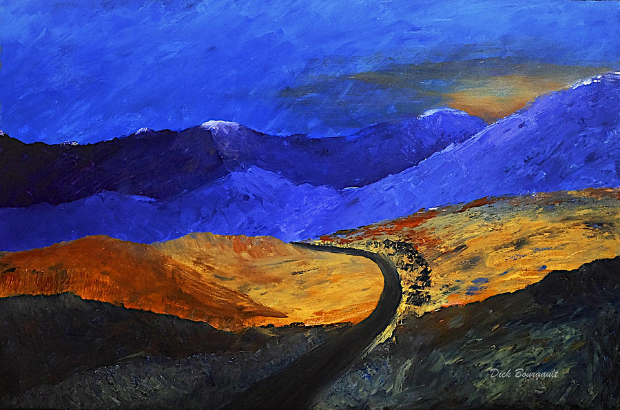 Alpine Vista Painting by Dick Bourgault