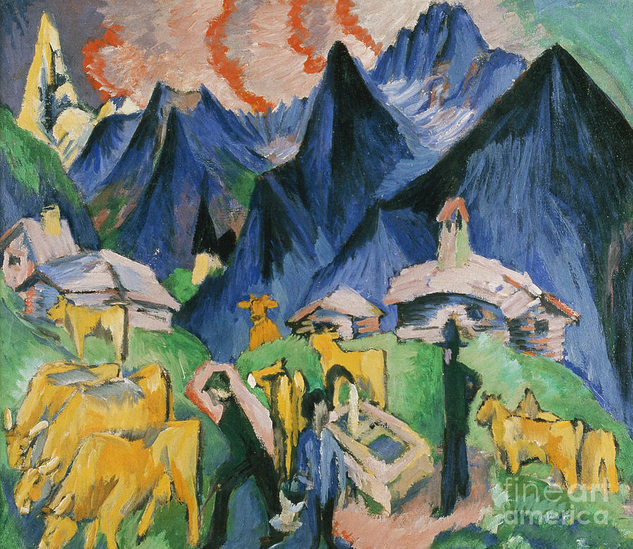 Alpleben Painting by Ernst Ludwig Kirchner