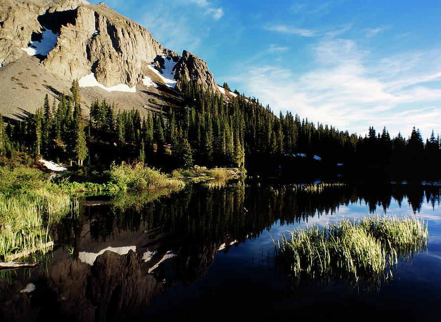 Landscape Photograph - Alta Lakes with Grass by Brian Puyear