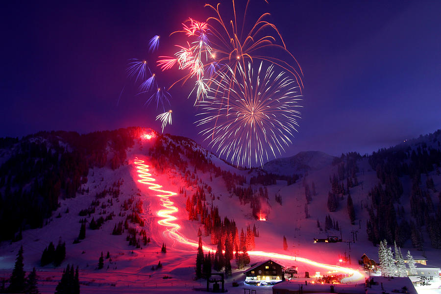 Alta Ski Area 75th Birthday Celebration Photograph by Brett Pelletier