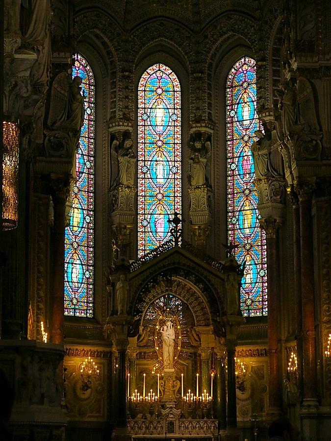Altar of Basilica of Notre Dame de Fourviere   Photograph by Betty Buller Whitehead