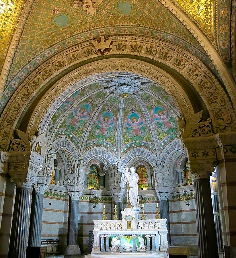 Altar of the Lower Chapel of Fourviere Photograph by Betty Buller Whitehead
