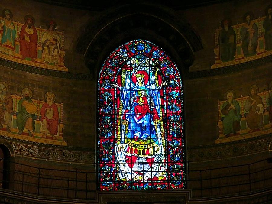 Altar Stained Glass  Window Photograph by Betty Buller Whitehead