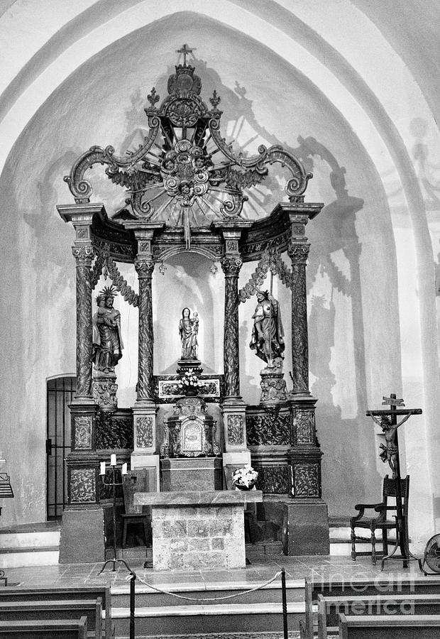 Alter Church Castelnou France  Photograph by Chuck Kuhn