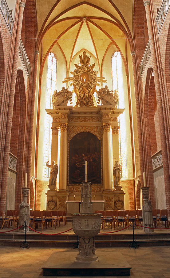 Architecture Photograph - Alter in St Marys church Havelberg by Inge Riis McDonald