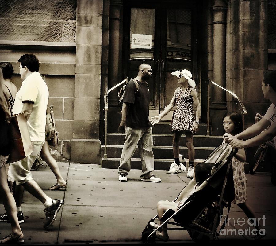 New York City Photograph - Altercation - Street Photography by Miriam Danar