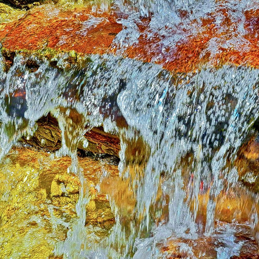 Altered Image of Waterfall Cascade Photograph by Kirsten Giving