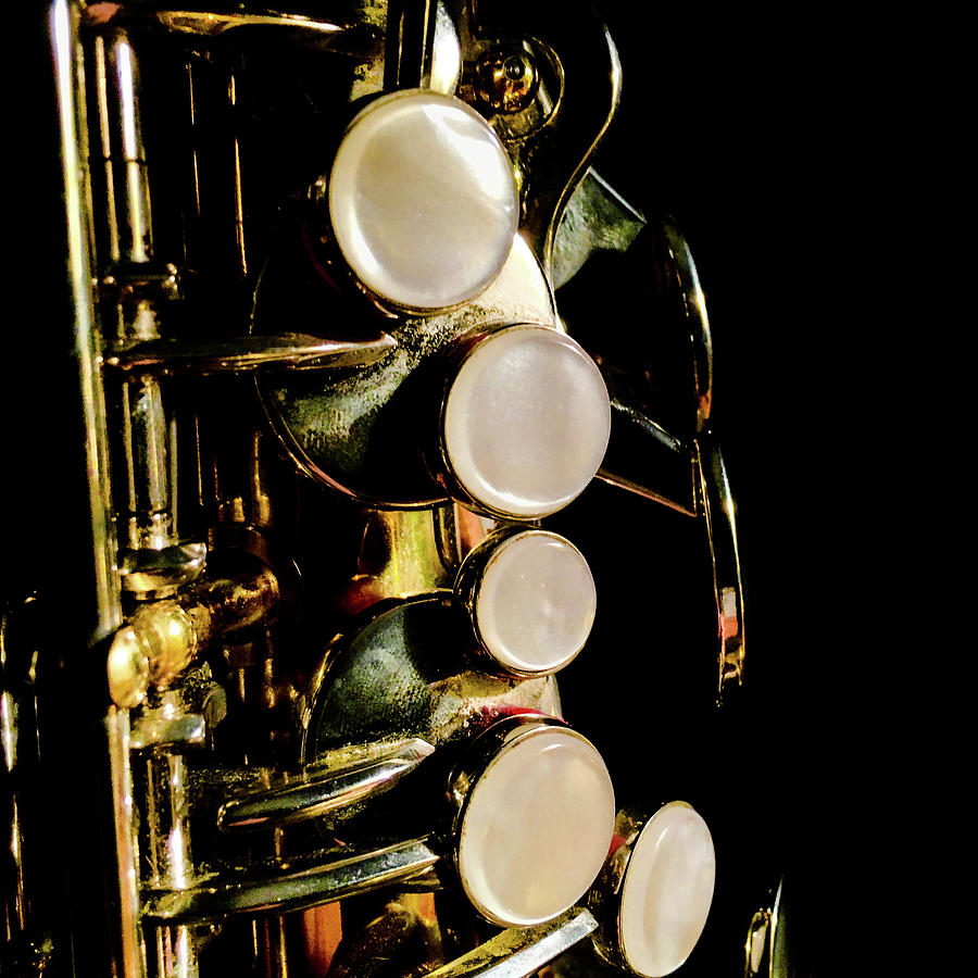 John Coltrane Photograph - Alto Sax Keys by Optical Playground By MP Ray