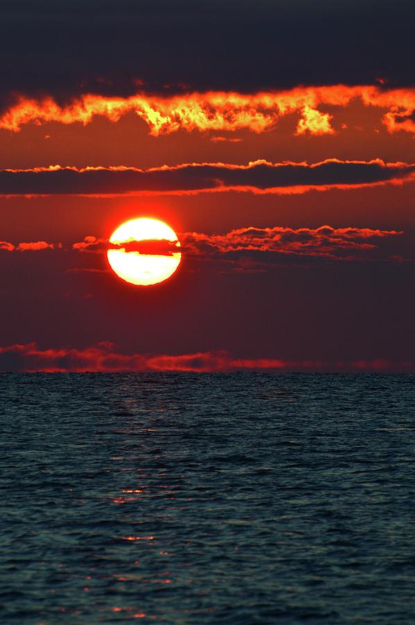Alto stratus Sunrise  Photograph by Lyle Crump