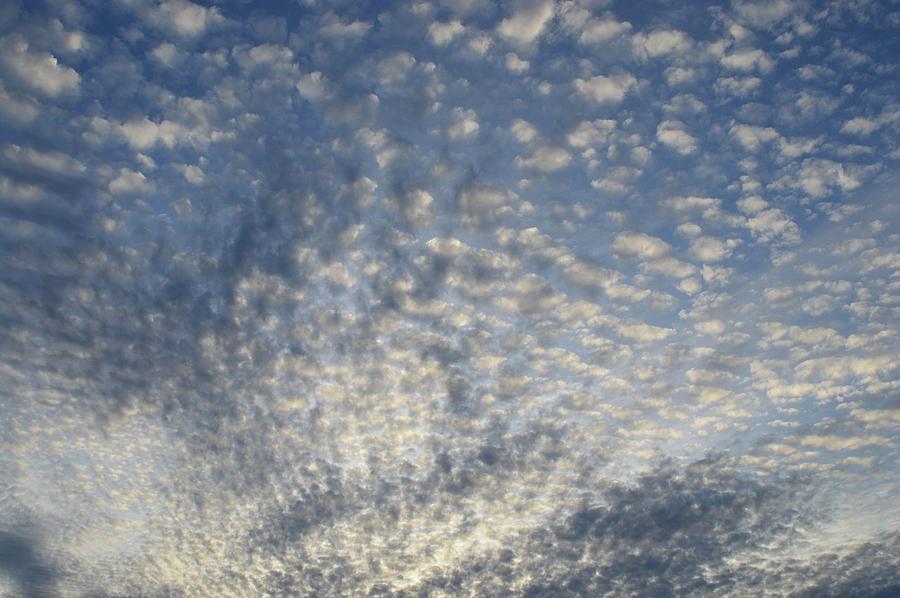 Altocumulus Clouds  Photograph by Lyle Crump