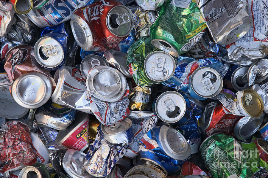 Can Photograph - Aluminum Cans by Inga Spence