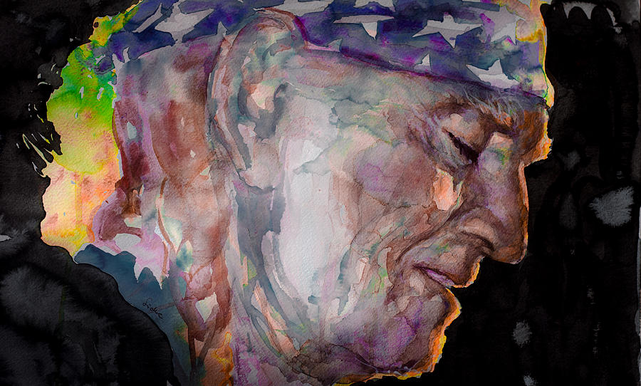 Willie Nelson Painting - Always on My Mind 3 by Laur Iduc