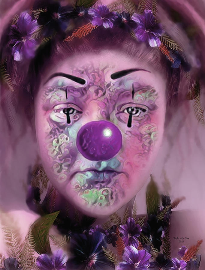Always Playing the Clown Digital Art by Artful Oasis