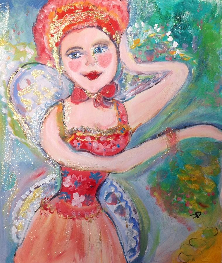 Always wishing you love Painting by Judith Desrosiers
