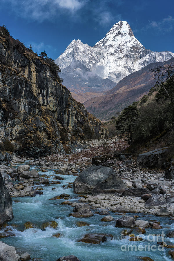 Ama Dablam in Nepal Photograph by Mike Reid