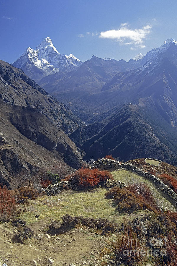 Ama Dablam Nepal in November Photograph by Rudi Prott