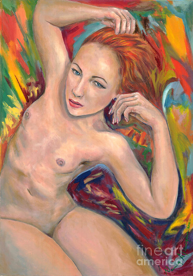 Nude Painting - Amadea by Nancy Almazan