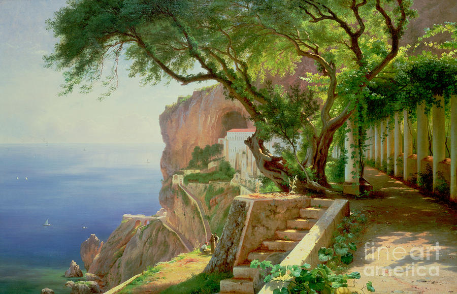 Amalfi Painting by Carl Frederic Aagaard