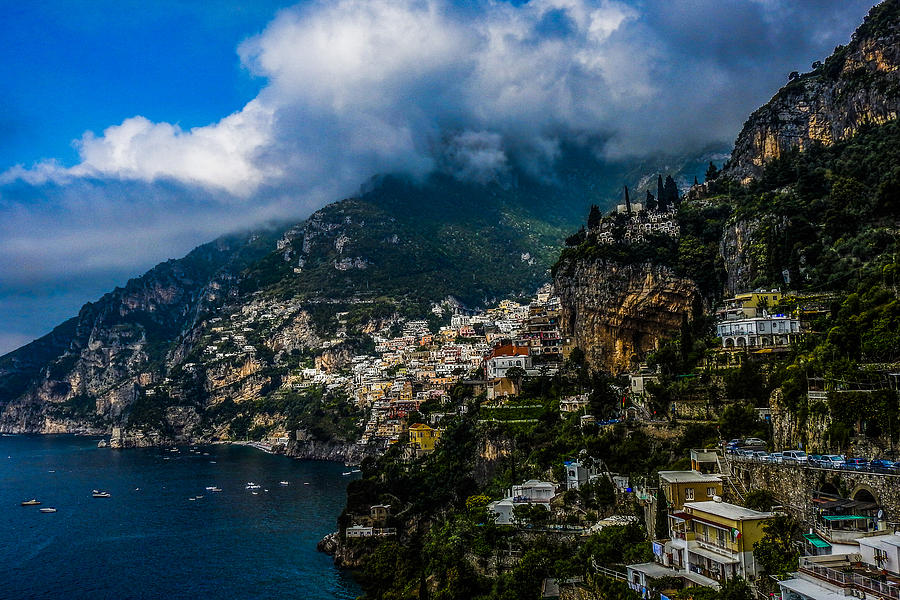 Amalfi Coast at Positano Photograph by Marilyn Burton