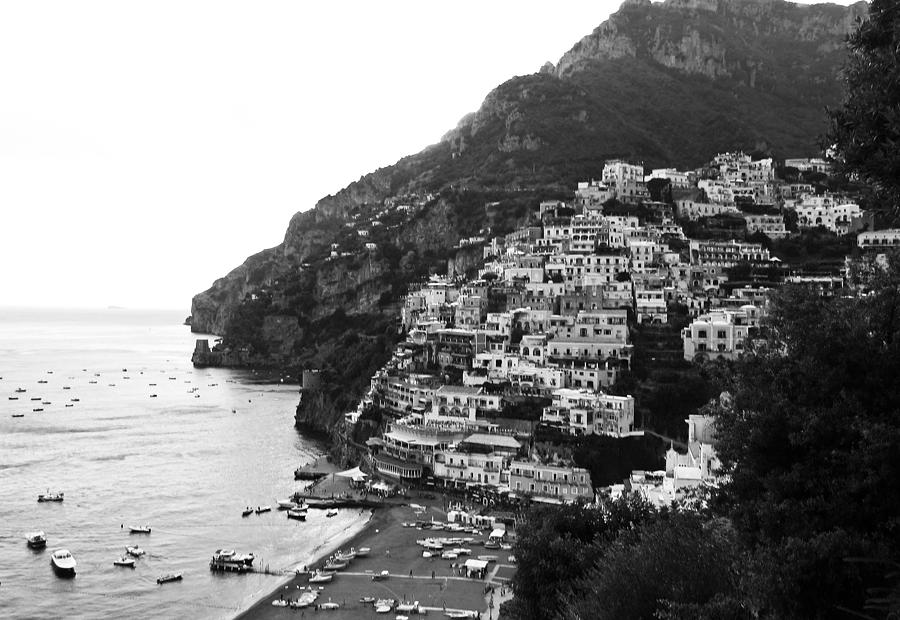 Amalfi Coast Black and White Photograph by Sierra Vance - Fine Art America