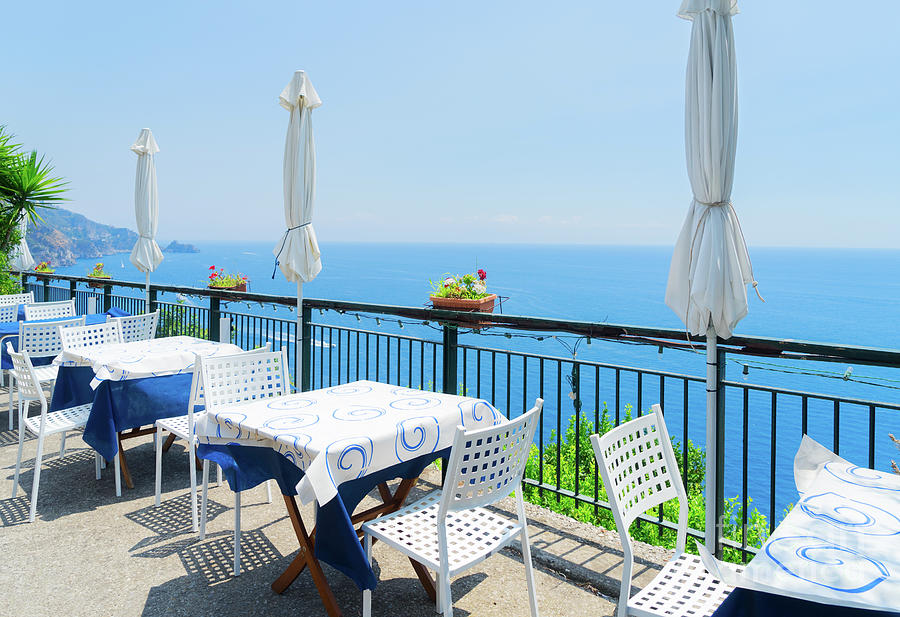 Amalfi Coast Cafe, Italy Photograph by Anastasy Yarmolovich