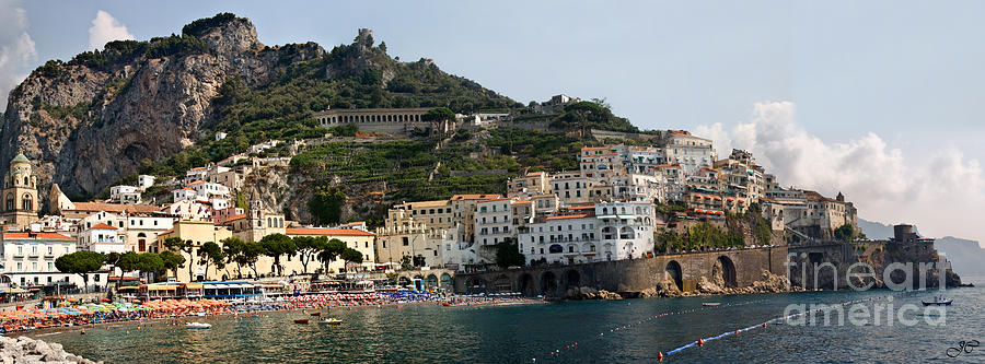 Umbrella Photograph - Amalfi Coast by Jim Chamberlain