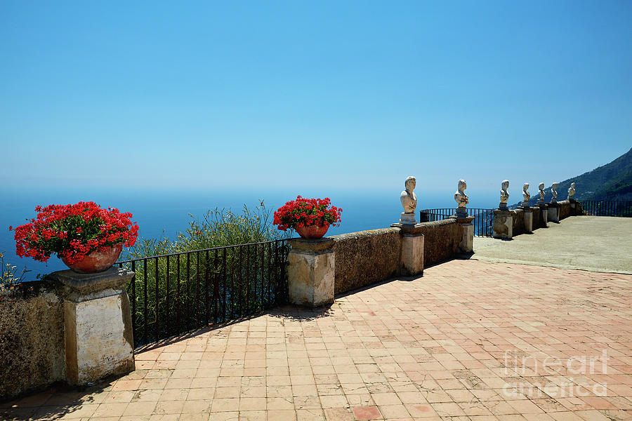 Architecture Photograph - Amalfi Coast Terrace Vista by George Oze
