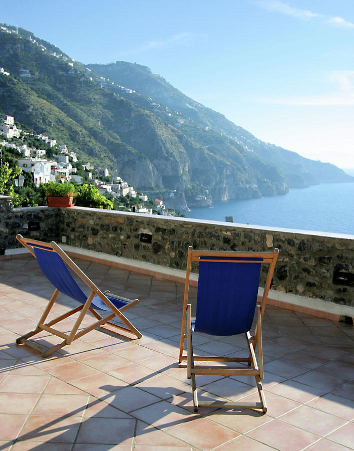 Amalfi Coast View from Villino Blu Photograph by Vicki Hone Smith
