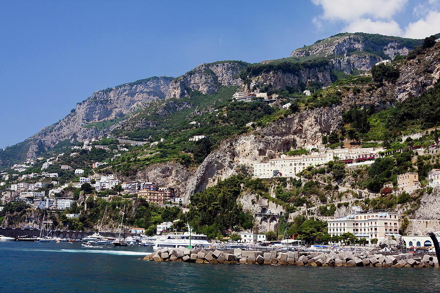 Amalfi Coastal Scene Photograph by Sally Weigand