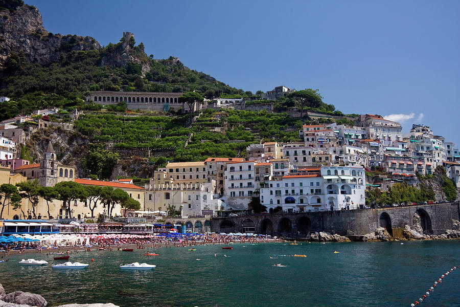 Amalfi Hillside Photograph by Sally Weigand