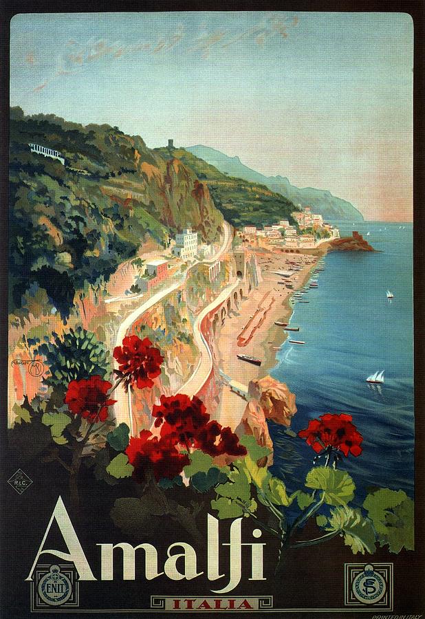 Santa Margherita 1950s Vintage Style Italian Seaside Travel Poster 16x24 