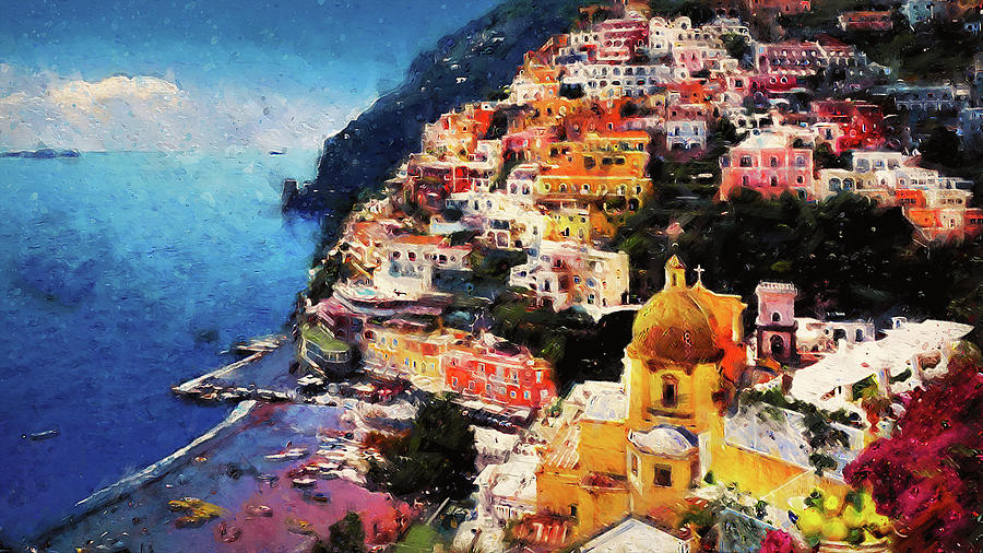Amalfi, Italy - 11 Painting by AM FineArtPrints